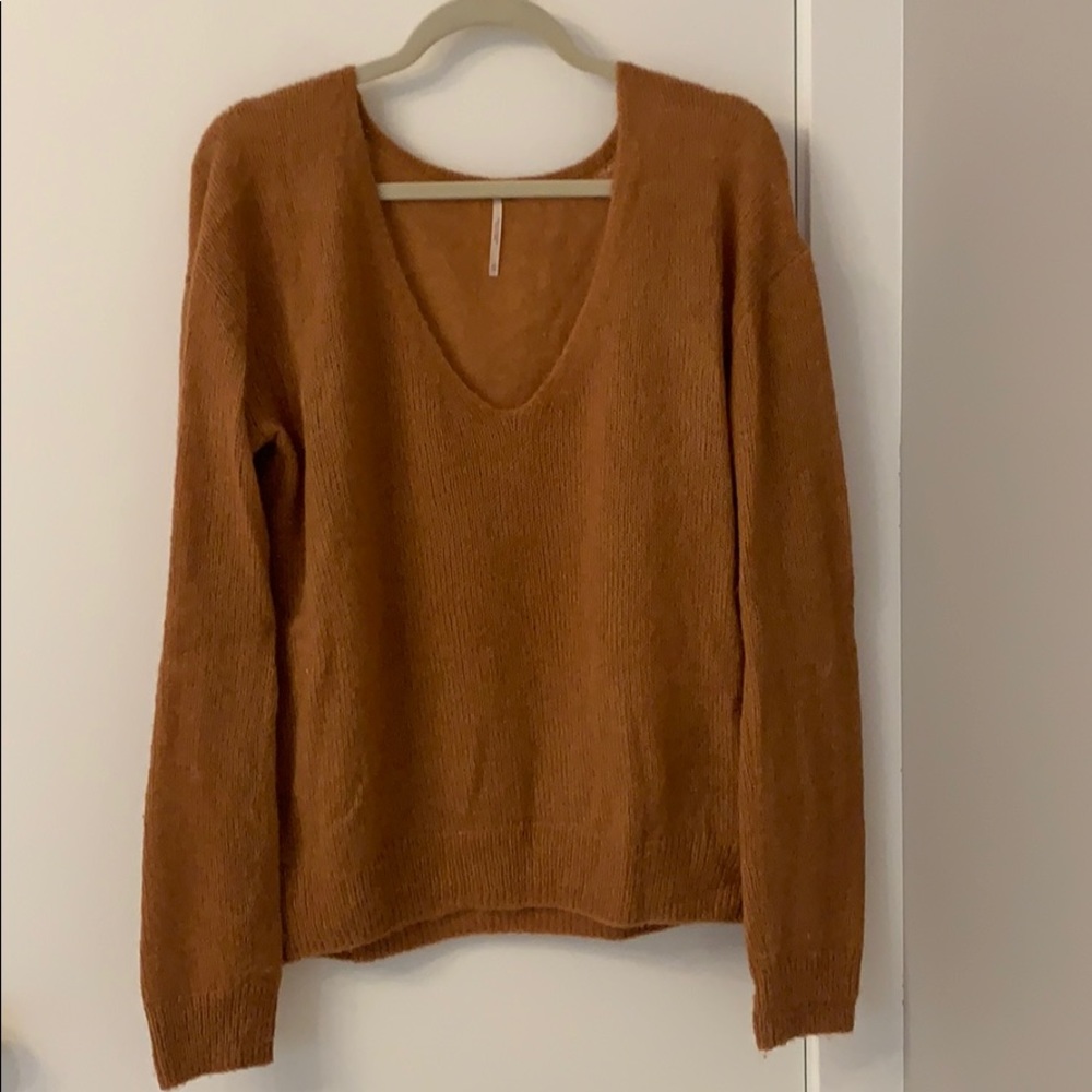 burnt orange sweater